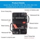 thumbnail image 5 of Inversor Wf60A Disyuntor Con Reinicio Manual 12V-36V Dc Montaje En Superficie Impermeable Para Audio De Automóvil Rv Marine Boat Truck Trolling Motors, 30-300A Altavoz De Automóvil Fusible Reiniciable Jormftte WRMH-950-10, 5 of 7