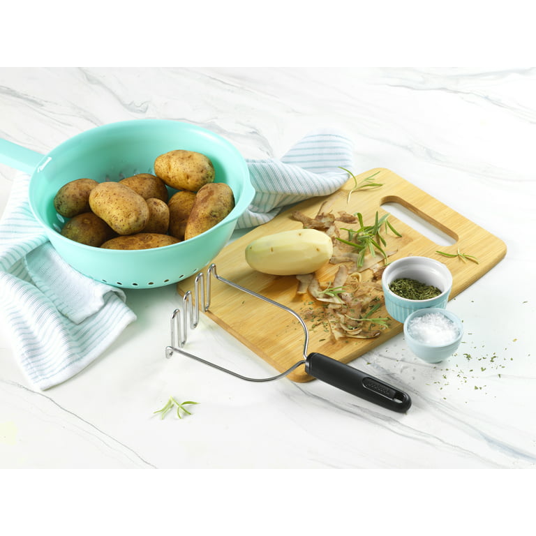 Durable Premium Silicone Potato Masher Kitchen Tool - Light Green