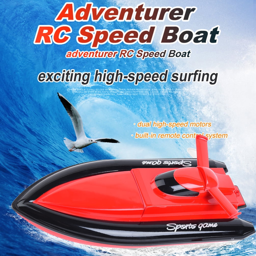ALLCACA Speed RC Boat, 2.4GHz Dual Motors Electric Powered Racing Boat