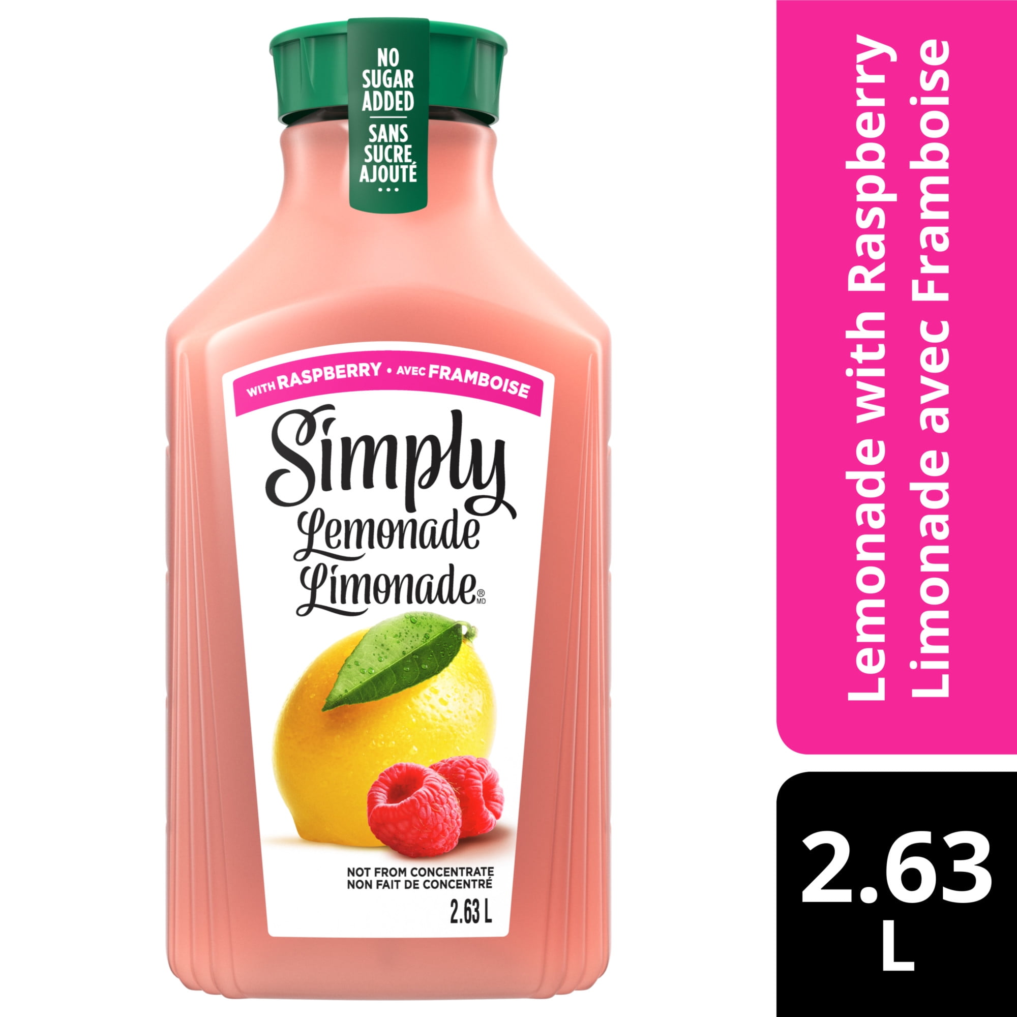 Simply Limonade Framboise Handle Free Bottle, 2.63 Liters