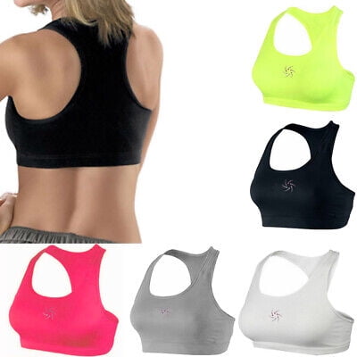 

Women Yoga Sports Bra Racerback Fitness Gym Stretch Workout Crop Tank Top SM LXL