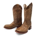 thumbnail image 5 of The Western Shops Men’s Leather Cowboy Boot Square Toe Embossed Python Print, 5 of 7