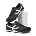 thumbnail image 5 of LUCKY STEP Retro Thin Sole Fashion Sneakers Casual Lightweight Walking Shoes,Black/White,Womens, 5 of 6