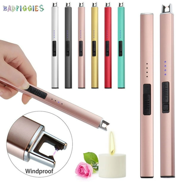 BadPiggies Electric Candle Lighter Windproof Flameless Plasma Arc