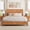 Natural, variant on King Size Solid Wood Platform Bed Frame with Tall Headboard, Natural Wood Bed Frame No Box Spring Needed, Sturdy Wood Slat Support for Bedroom, Natural