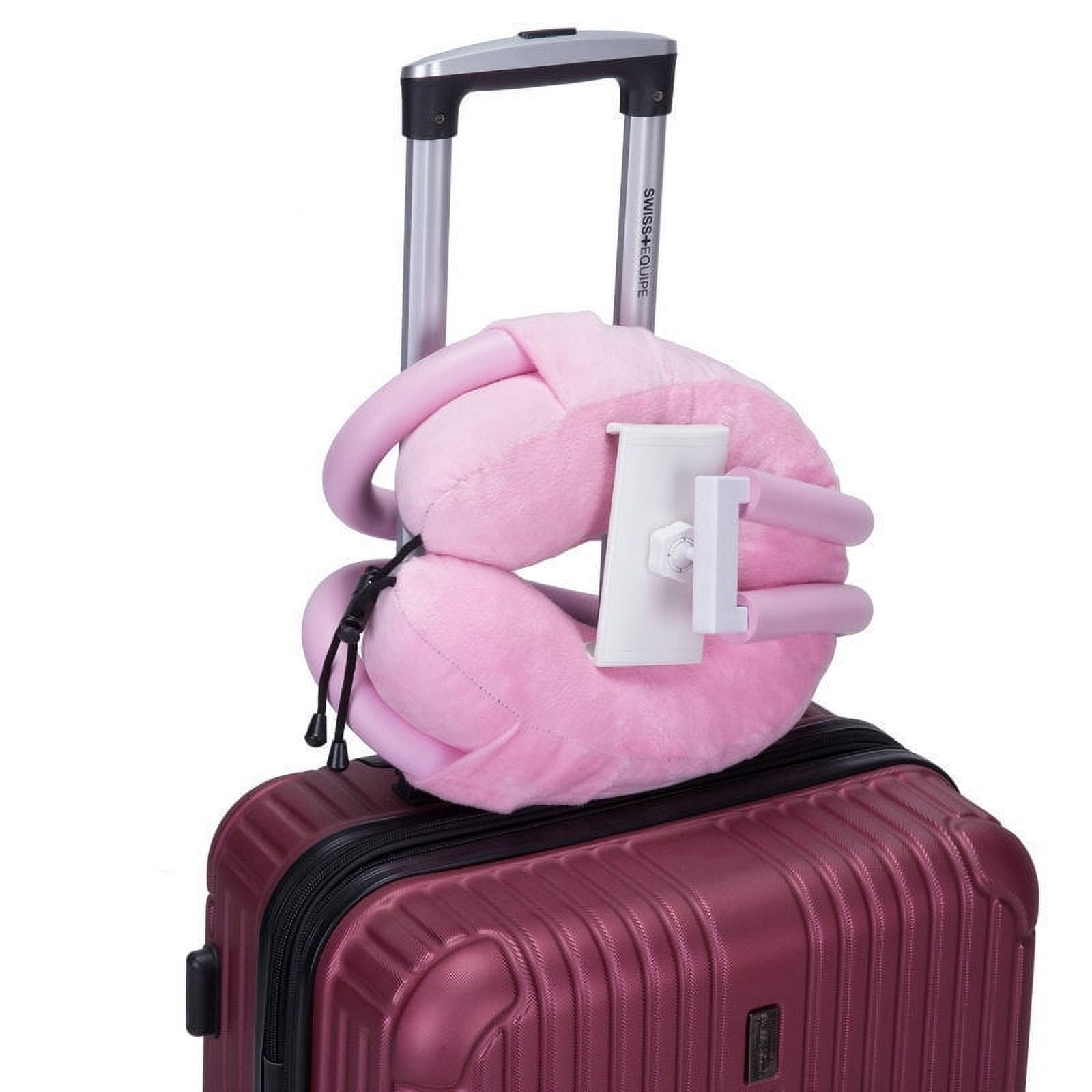 Neck Pillow Phone Holder, Lazy Gooseneck Cell Phone Stand with 360 Clips, Universal Mobile Phone Tablet Stand for iPhone 14/14 Pro Max/13 (Pink)