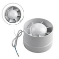 thumbnail image 3 of 4" 5" 6" 100 125 150 Mm In-Line Extractor Fan Air Blower Fan Bathroom Kitchen (5"), 3 of 9