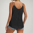 thumbnail image 5 of vigerkar Sequin Tops for Women V Neck Dressy Tank Tops Sparkly Party Club Night Disco Concert Outfits Black, S, 5 of 8