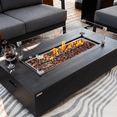 thumbnail image 5 of Westwood Propane Fire Pit Bundle 50” Outdoor Firepit 50,000 BTU Firepits for Outside with Windscreen, Tank Cover, Rain Cover, Converter Kit, Lava Rocks, Lid CSA Certified, 5 of 11