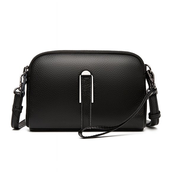 Sac à Bandoulière en Cuir Véritable pour Femmes Mode Pochette Décontractée Tout-Aller Sac en Cuir de Vachette pour Femmes