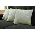 thumbnail image 2 of Ambesonne Green Throw Pillow Cover 4 Pack, Fresh Leaves Botanic Eco, 24", Soft Green, 2 of 6