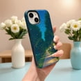 thumbnail image 3 of SKLYDDI Multicolor Tranquil Woodland Journey for iPhone 16 Case - Painterly Style, Street Lamps & Fireflies, TPU, Aesthetic Cute, 3 of 7