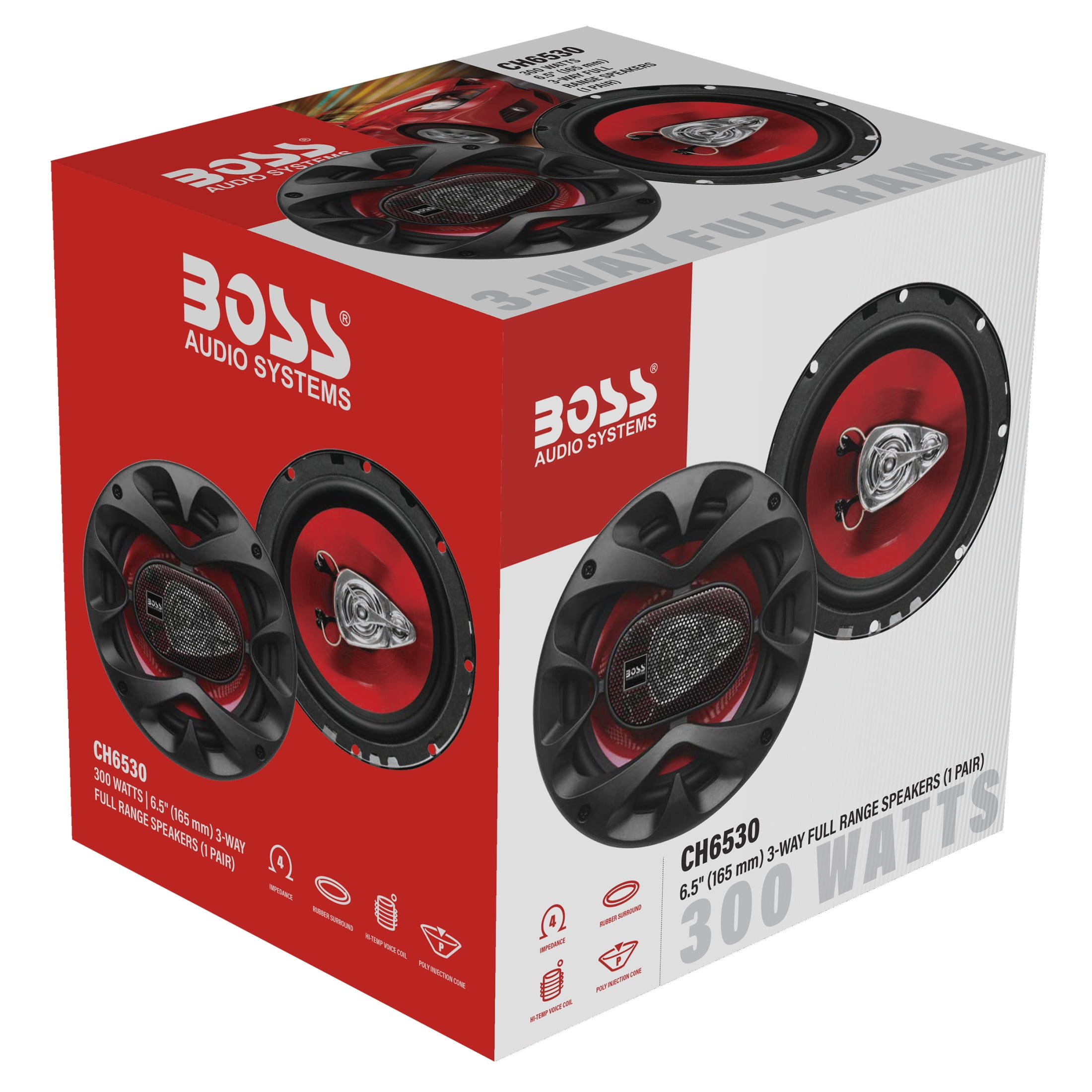 BOSS Audio Systems, Car Speakers, CH6530B 6.5 inch, Coaxial 3 Way