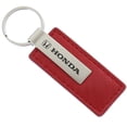 thumbnail image 2 of AutoGold Honda Red CF Carbon Fiber Leather Logo Key Chain Ring Tag Fob Lanyard Metal KC1552.HON, 2 of 3