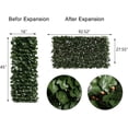 thumbnail image 2 of Expandable Fence Privacy Screen for Balcony Patio Outdoor, Faux Ivy Fencing Panel for Backdrop Garden Backyard Home Decorations - 1PACK, 2 of 6