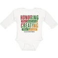 thumbnail image 3 of Inktastic Honoring the Past and Creating the Future Black History Boys or Girls Long Sleeve Baby Bodysuit, 3 of 5