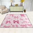 thumbnail image 3 of BZSMCE Vintage Area Rugs Pink Bowknot Pattern Creative Area For Home, 3 of 7