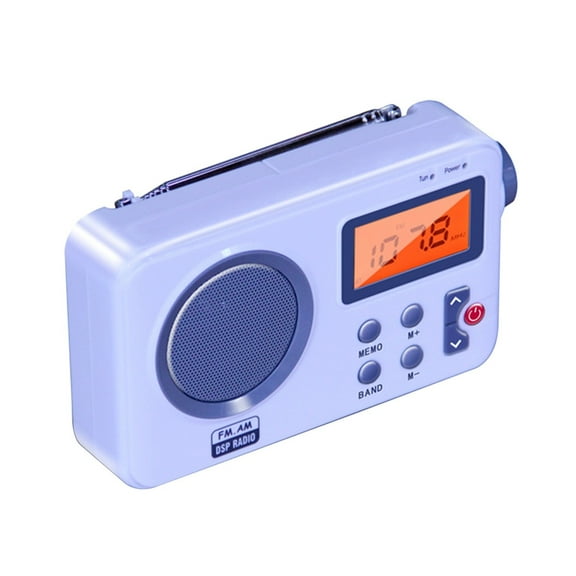 Speaker With Antenna AM FM LCD Display Portable Radio Stereo DAB Digital Portable Outdoor Earphone Port Volume ,Accurate Channel Search