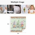 thumbnail image 5 of Cloth Napkins Set of 8 - 20x20 Inches, Easter Washable Reusable Table Napkins, Spring Pastoral Gnomes Bunny Eggs Green Lattice Soft & Absortbent Dining Napkin for Party Wedding Hotel Restaurant, 5 of 8