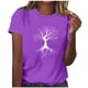 thumbnail image 1 of Tops Cortos para las Mujeres Blusas Impresas Manga Corta Cuello Redondo, Tops de Blusa para las Mujeres Primavera Verano Casual, 1 of 4