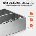 thumbnail image 4 of KFFKFF Evaporation Pan for Maple Syrup, Capacity of 47 Gallons, Produces 683 Servings of 8.8oz Syrup, Equipped with Thermometer and 1 Valve, Offers 3 Ways of Heating, 4 of 9