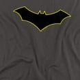 thumbnail image 3 of Batman Batman Logo Yellow Outline Kids T Shirt (Medium) for Youth Toddler Boys and Girls, Charcoal, 3 of 5