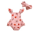 thumbnail image 4 of Kogui Infant Baby Girl Clothes Bodysuit Baby Bodysuits,Ultimate Flexy Short Sleeve Bodysuits for Girls 0 3 6 9 12 18 24 Months (Red,0-3 Months), 4 of 4