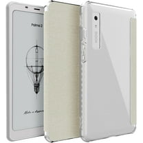 TUDIA SKN FLIP V2 for Onyx Boox Palma 2 Case Auto Wake/Sleep Technology - Clear Beige
