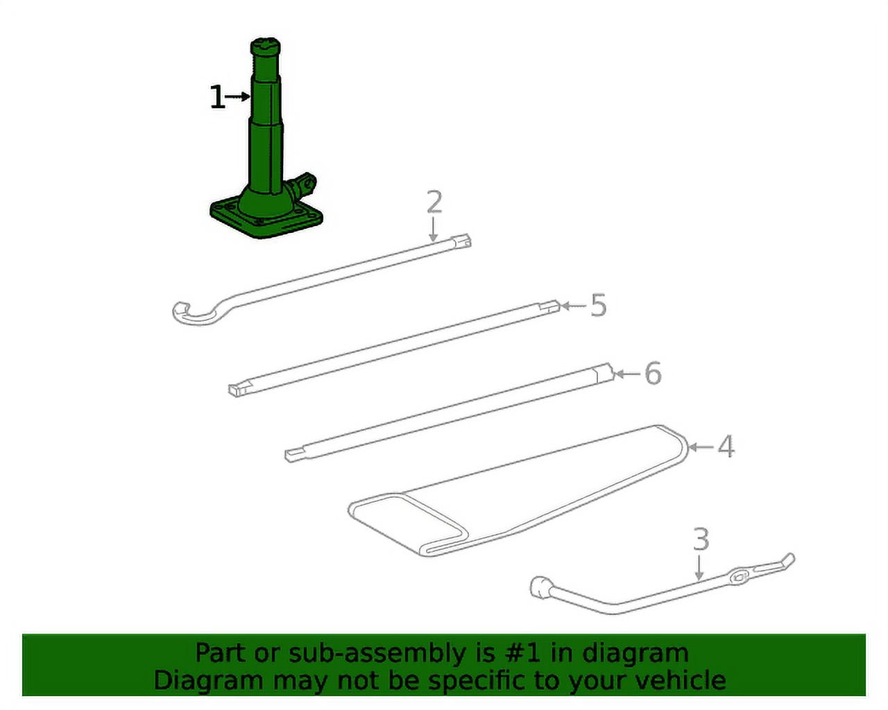 Genuine OE Toyota Jack Assembly 09111-0C050