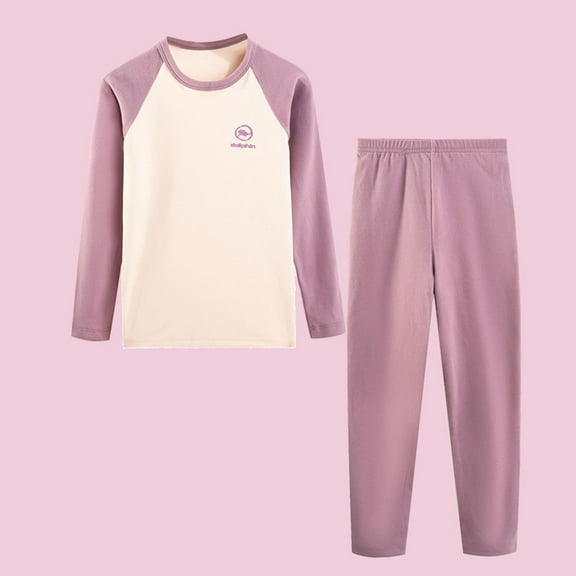 ATOGUTA Boys Thermal Underwear Set Kids Thermal Underwear Set Long Sleeve Top and Bottom for Skiing, Cold Weather, 1T-16