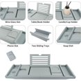 thumbnail image 3 of Graceware Bamboo Bath Table Tray(Light Grey), 3 of 6