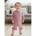 thumbnail image 6 of Miaouyo Infant Baby Girls Knit Fall Romper 0 3 6 9 12 Months Long Sleeve Crew Neck Solid Fall Jumpsuit Sweater, 6 of 9