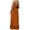 Orange, variant on Danhjin Women Backless Dresses Casual Flowy Halter Lightweight Long Dresses Ruffle Hem Loose Beach Sun Spring Loungewear Cute Fashion Dress Outfits