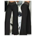 thumbnail image 4 of Women'S Hollow Belt Trousers Temperament Commuter Flared Pants High Waist Casual Wide Leg Pants Black XL, 4 of 5