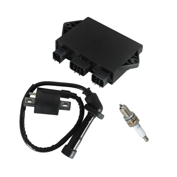 New Ignition Coil Spark Plug CDI Compatible With Yamaha Grizzly 660 YFM660 2002 2003 Replace # 5KM-85540-00-00