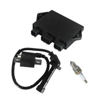 New Ignition Coil Spark Plug CDI Compatible With Yamaha Grizzly 660 YFM660 2002 2003 Replace # 5KM-85540-00-00