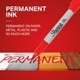 thumbnail image 3 of Sharpie Permanent Markers, Fine Point, Red, 12 Count, 3 of 6
