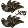 thumbnail image 2 of Juego de 10 Pomos de puerta Rojo Verde vintage metal para cajones bronce antiguo, 2 of 5