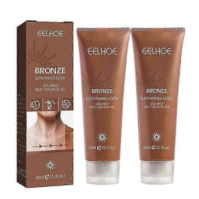 Gel autobronceador Sunright INSTA GLOW para rostro y cuerpo sin rayas 60 ml
