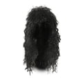 thumbnail image 4 of Peluca De Disfraz De Personaje Punk Rockero, Peluca Retro Para Disfraz Familiar De Halloween, Color Negro, 4 of 8