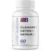 NutritionBizz Liver Cleanse Detox | Cleanse | Repair 60 Capsules