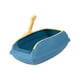 thumbnail image 2 of Caja de arena para gatos, orinal portátil con lado alto, contenedor de arena para gatos, semicerrado, fácil de limpiar, bandeja de arena para gatos de L Azul, 2 of 8