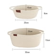 thumbnail image 2 of POINTERTECK Multifunctional Storage Basket Cotton Rope Laundry Basket with Handles for Living Room Bedroom, 2 of 5