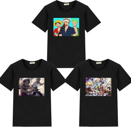 

3PCS One Piece ZORO Boys and Toddlers Tee Cool Cartoon Tops Birthday Christmas Gift for Boys and Girls