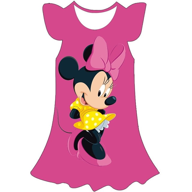 2023 año Minnie Mini vestido niñas vestido para bebés niños Cosplay fiesta vestido hasta 1-10 años niños cumpleaños princesa disfraz 9T Gao Jinjia LED