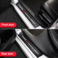 thumbnail image 4 of 4pcs/ser Fibra De Carbono Puerta Del Coche Alféizar Anti Patada Etiqueta Engomada Rasguño Auto Umbral Tira Cinta Impermeable Proteger Película Accesorios, 4 of 4