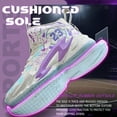 thumbnail image 4 of Bolognifi Men's High Top Basketball Shoes with Breathable Mesh Cushioning Support and Non Slip Sole Basketball Boots, 4 of 6