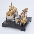 thumbnail image 5 of Retrol SE-01 Steam Engine with Horizontal Boiler DIY Kit, Full Metal Beam Engine Steam with Flying Ball Centrifugal Speed Regulator, Science Education Gift for Adults, 5 of 9