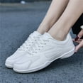 thumbnail image 4 of YOURDIARY Women's Cheer Shoes White Girls Cheerleading Shoes Dance Athletic Training Tennis Breathable Youth Dancing, 4 of 9