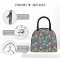 thumbnail image 4 of Pofeuu Fruit Ice Cream Print Lunch Bag for Adult Insulated Lunch Box,Leakproof Cooler Food Lunch Containers Reusable High Capacity Lunch Tote Bags-One Size, 4 of 6